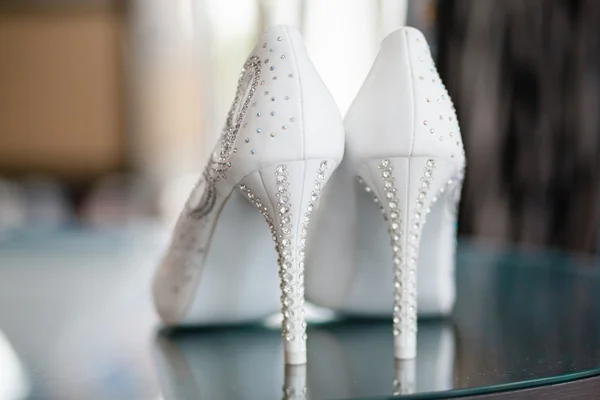 Belle scarpe da sposa — Foto Stock