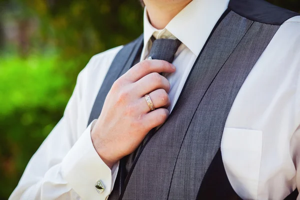 Vőlegény nyakkendő — Stock Fotó