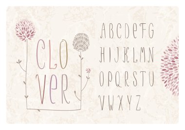 Clover Flower Alphabet