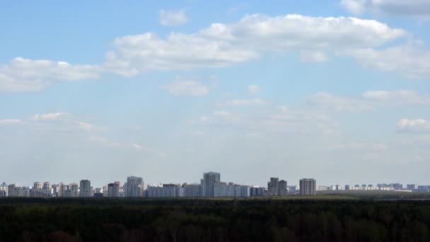 Nuages de ville timelapse — Video