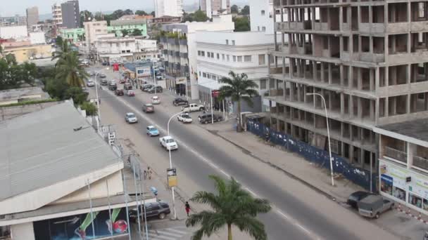 Calles de Pointe-Noire Congo — Vídeo de stock