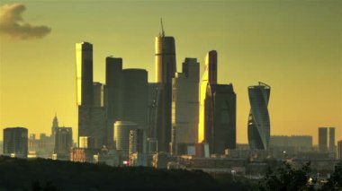 Moscow City akşam timelapse