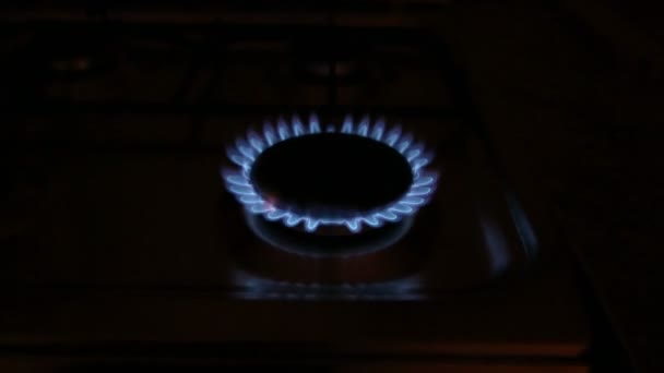 Gas burner zoom — Stock Footage Gas burner zoom Video Clip