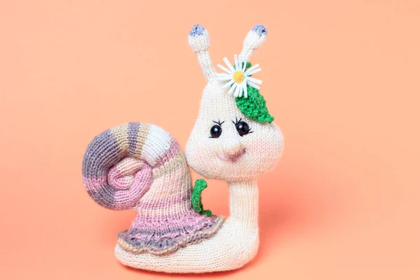 Knitted Handmade Toys Amigurumi Hand Made Knit — Stock Photo, Image