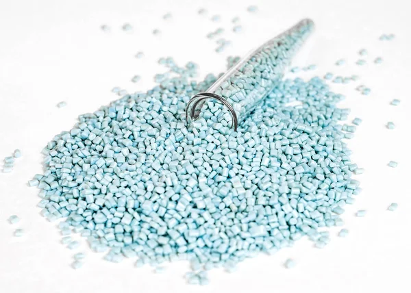 Colorant for plastic, pigment in the granules — Stock Photo, Image