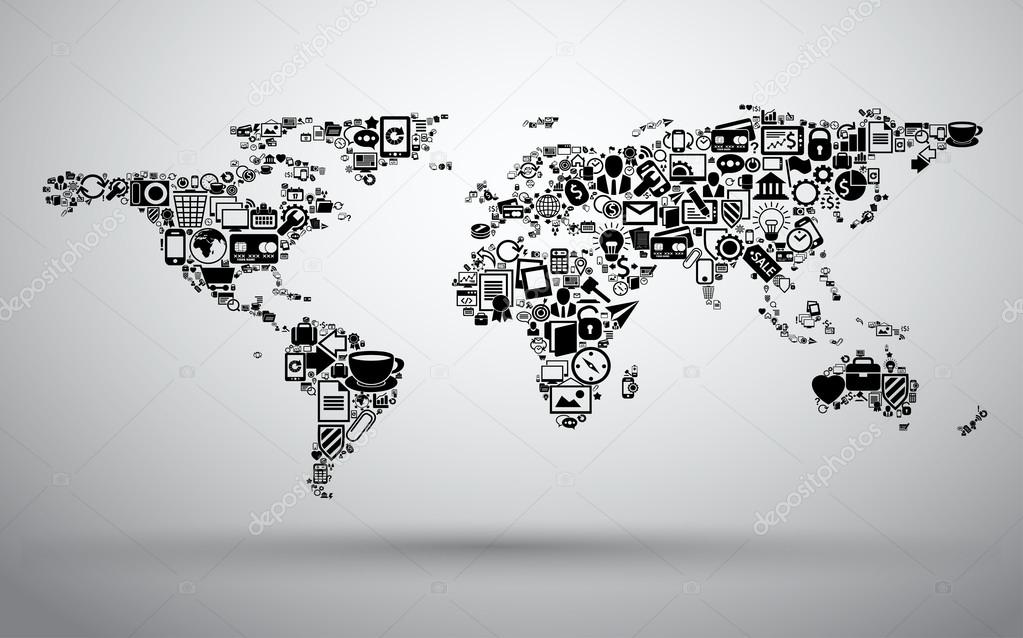 Map of business world Stock Vector Image by ©kjolak 102976720
