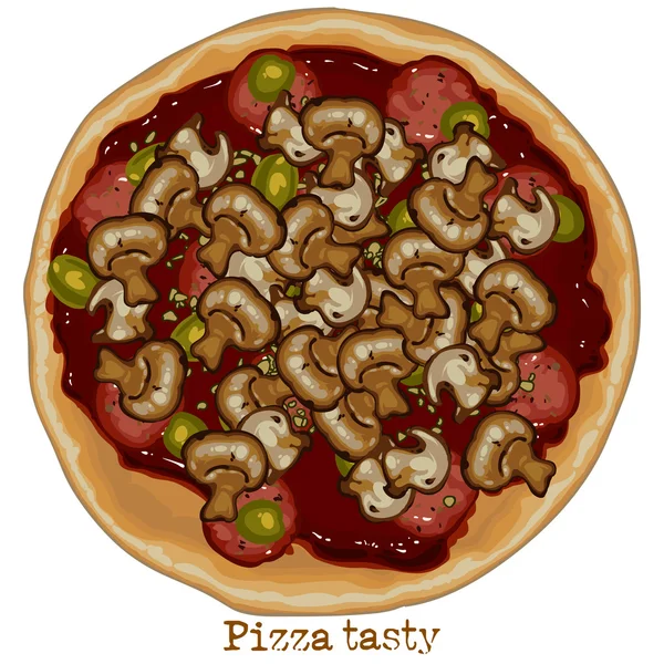 Pizza, freehand drawing Stock Vector Image by ©kjolak 106321182