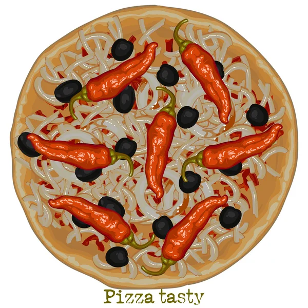 Pizza, freehand drawing Stock Vector Image by ©kjolak 106321182