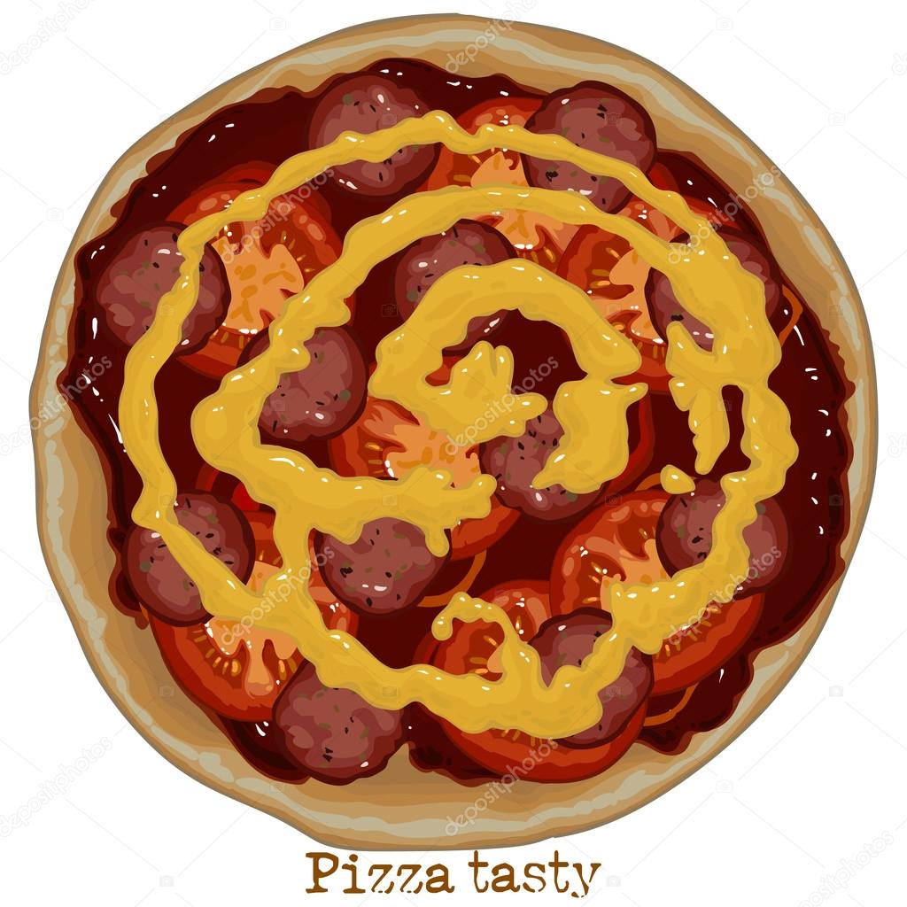 Pizza, freehand drawing Stock Vector Image by ©kjolak 105365122