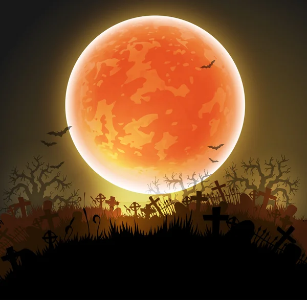 Halloween noci pozadí — Stockový vektor