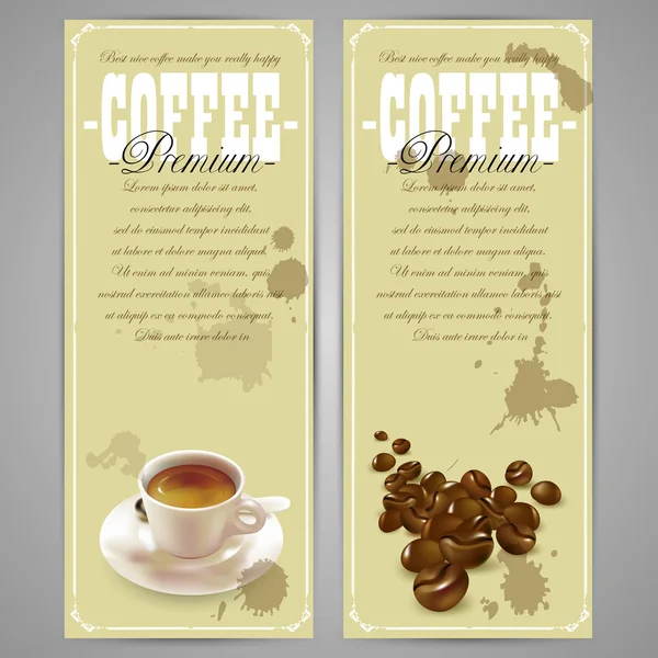 Set of coffee labels — Stock Vector