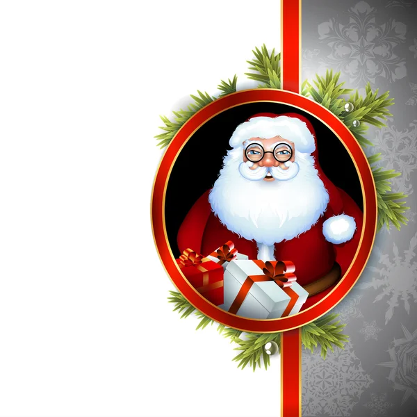 Santa vánoční design — Stockový vektor