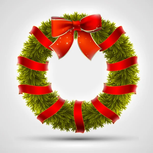 Christmas wreath design — Stock Vector