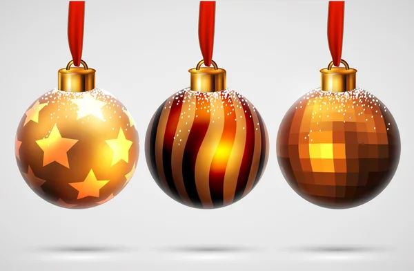 Christmas balls design — Stock Vector