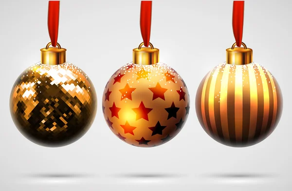 Bolas de Natal design — Vetor de Stock