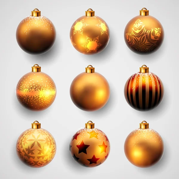 Bolas de Natal design — Vetor de Stock