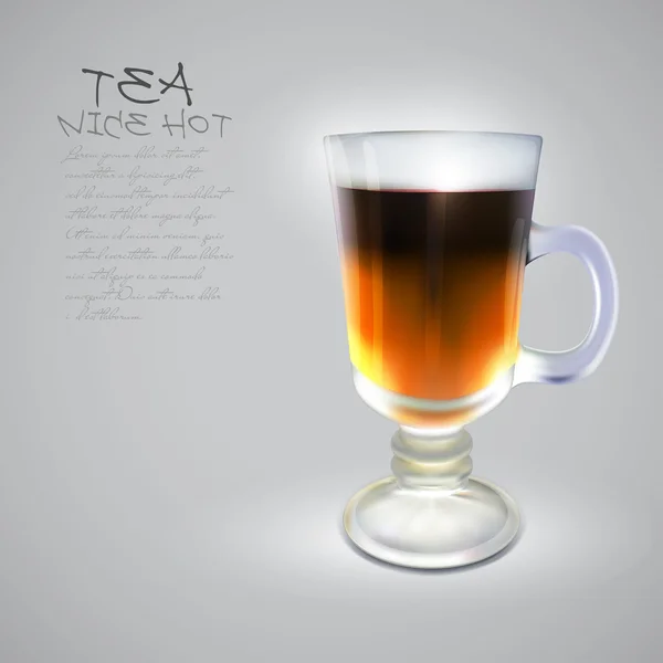 Горячий чай — стоковый вектор