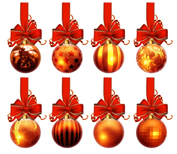 Conception de boules de Noël — Image vectorielle