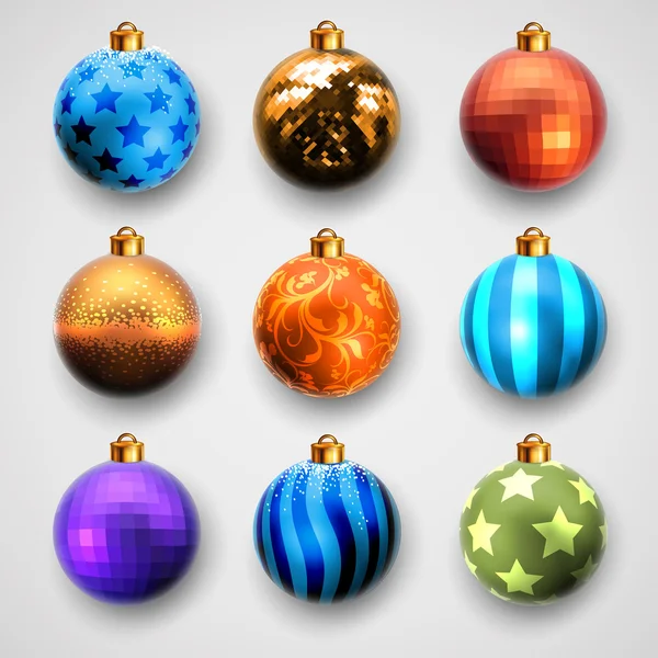 Bolas de Natal design —  Vetores de Stock