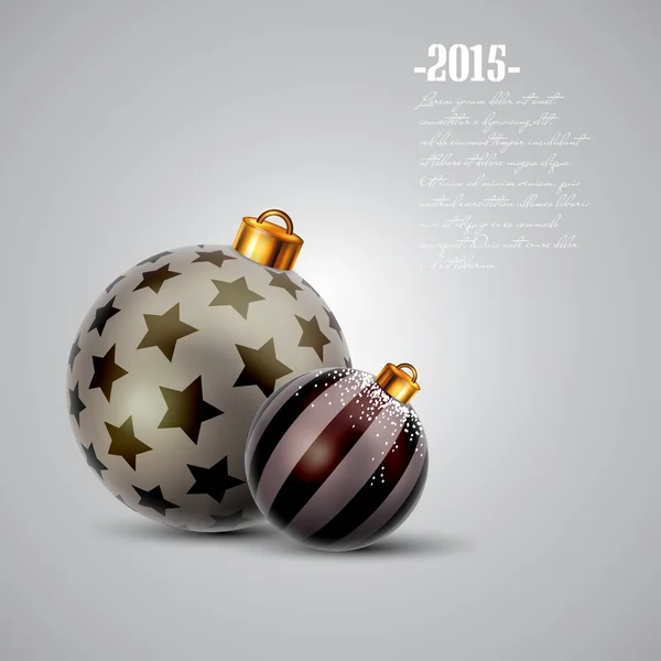 Kerstballen ontwerpen — Stockvector