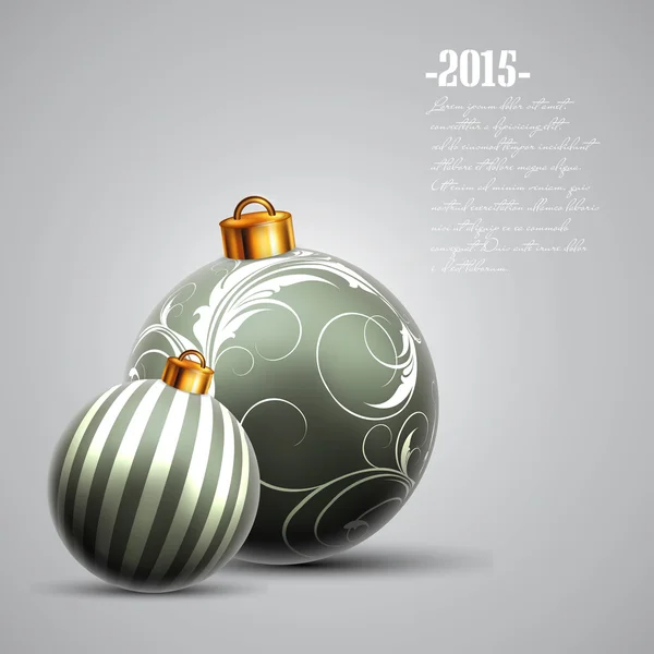 Kerstballen ontwerpen — Stockvector