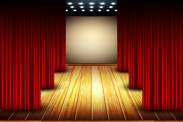 Theater stage — Stock Vector