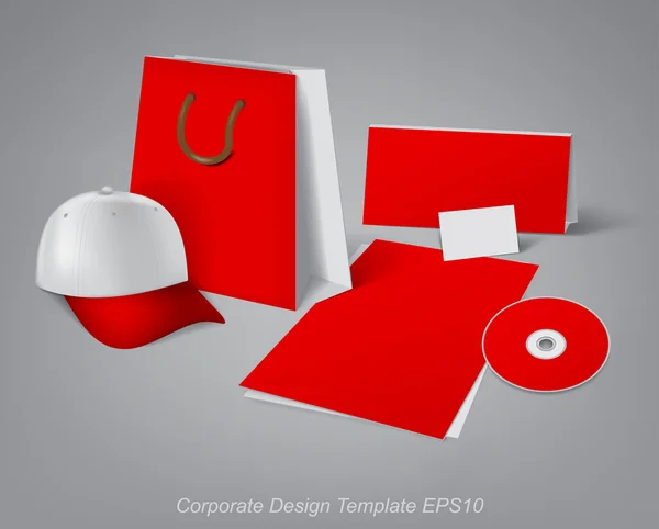 Corporate design template — Stock Vector