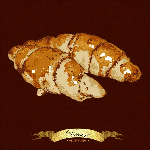 Croissant de doces —  Vetores de Stock