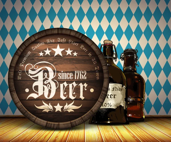 Bier achtergrond — Stockvector