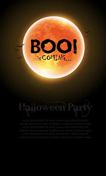 Fête d'Halloween invitation — Image vectorielle