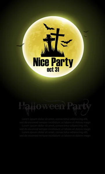 Halloween party invitation — Stock Vector