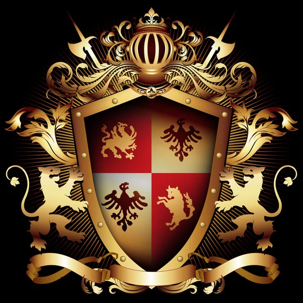 Ornamentales Wappenschild — Stockvektor