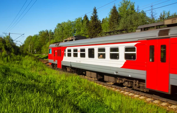 Moscow suburban train — Stock Photo, Image