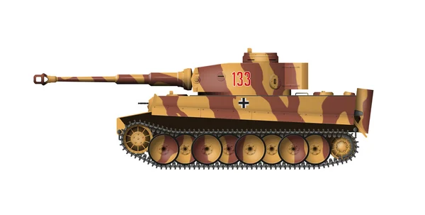 2. Weltkrieg: Panzer isoliert — Stockvektor
