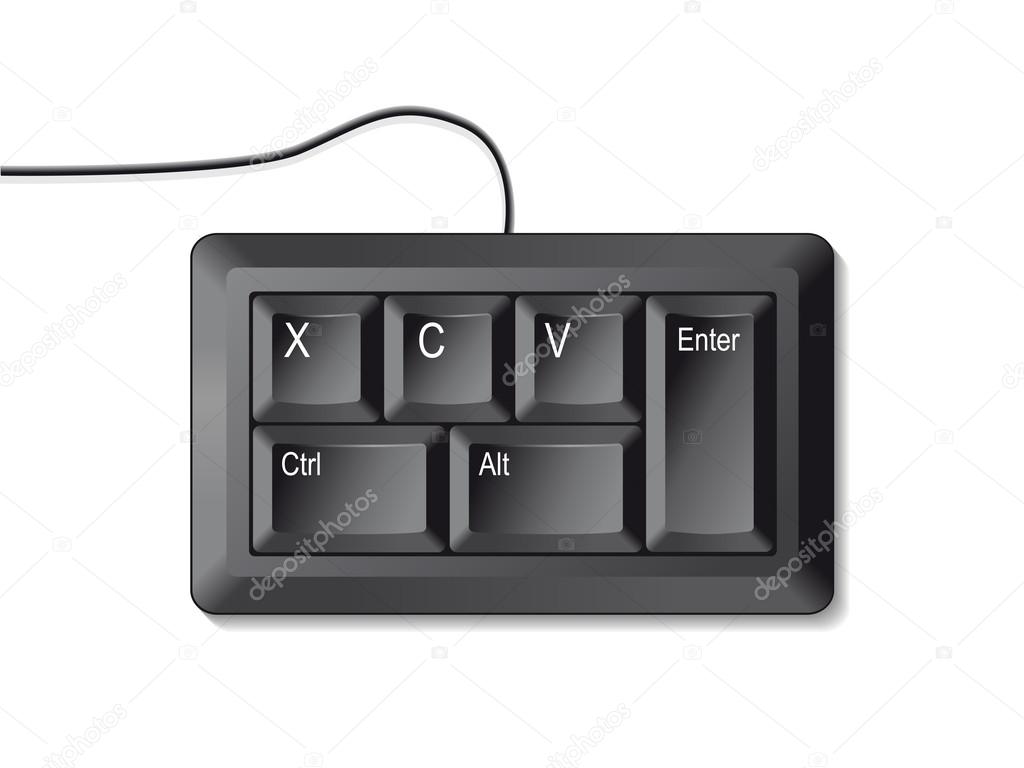 Copy paste, ctrl c, ctrl v Stock Vector by ©kosecki 124539412