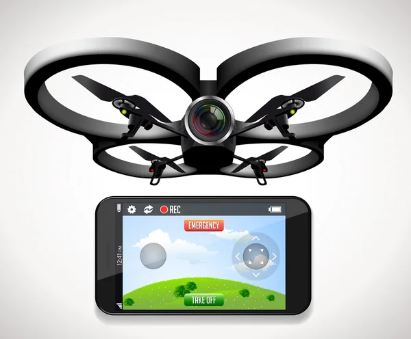 Drone giochi concetto — Vettoriale Stock