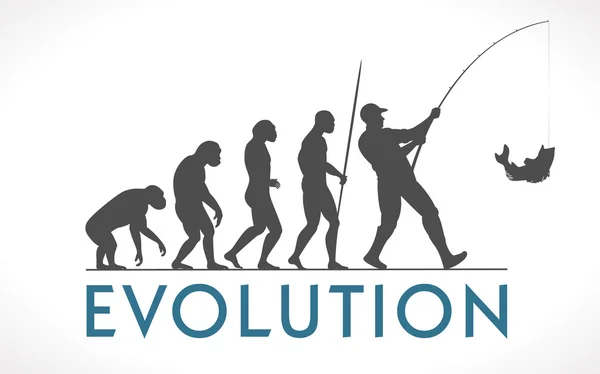 Evolución humana — Vector de stock