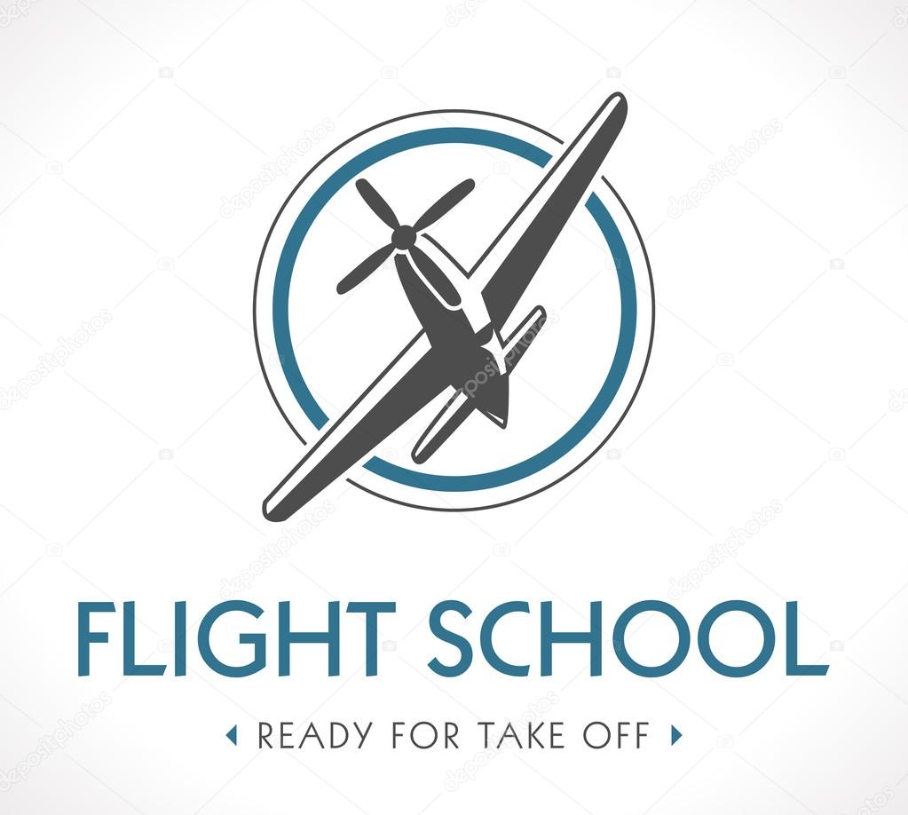 Flight school logo