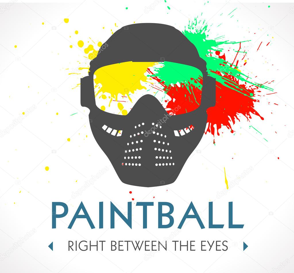 Paintball logo vector illustration