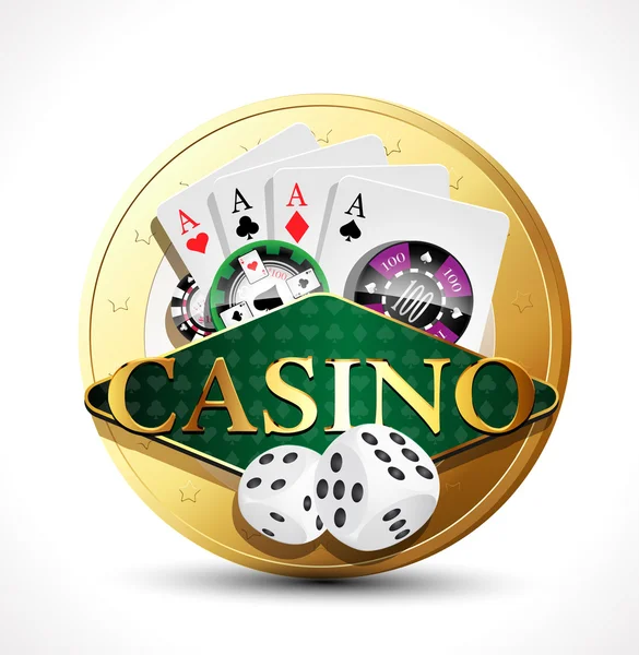 Concepto de dinero - casino — Vector de stock