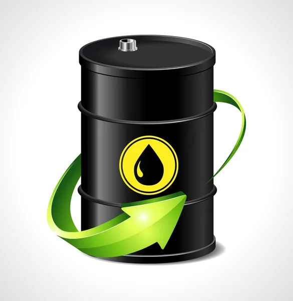 Цены на нефть растут — стоковый вектор