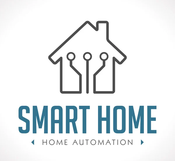 Logo - Hausautomation — Stockvektor