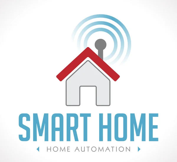 Logo - Home automation — Stock Vector
