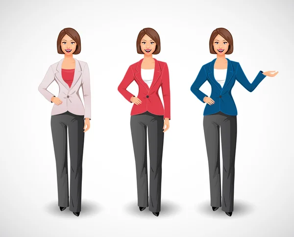 Businesswomen - woman as manager — Stock Vector