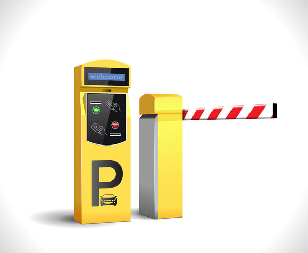 Parking payment station - access control concept