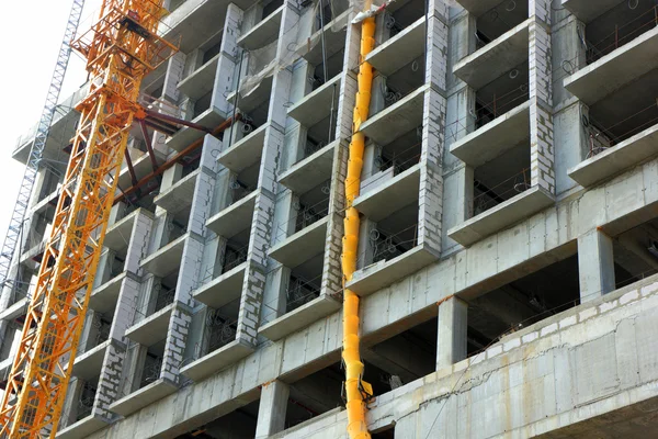 Wall of house under construction — Stock Photo, Image