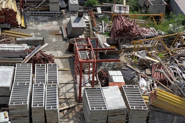 Building materials on the construction site — Stock Photo, Image