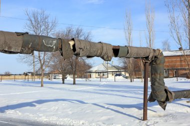 Borular hasarlı yalıtım ile Isıtma