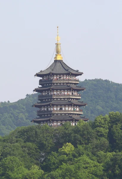 Leifeng пагода в Ханчжоу, Китай Стокове Фото