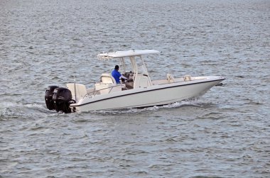 Sport Fishing Boat clipart